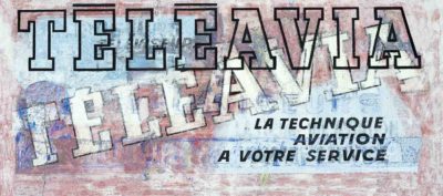 Publicité murale peinte Téléavia