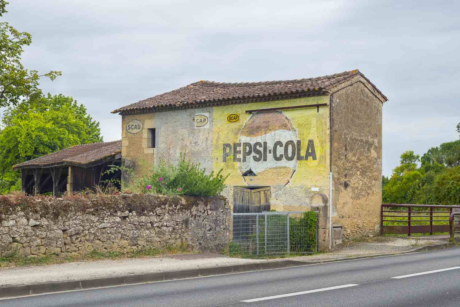 Ancienne Publicité Murale PEPSI-COLA